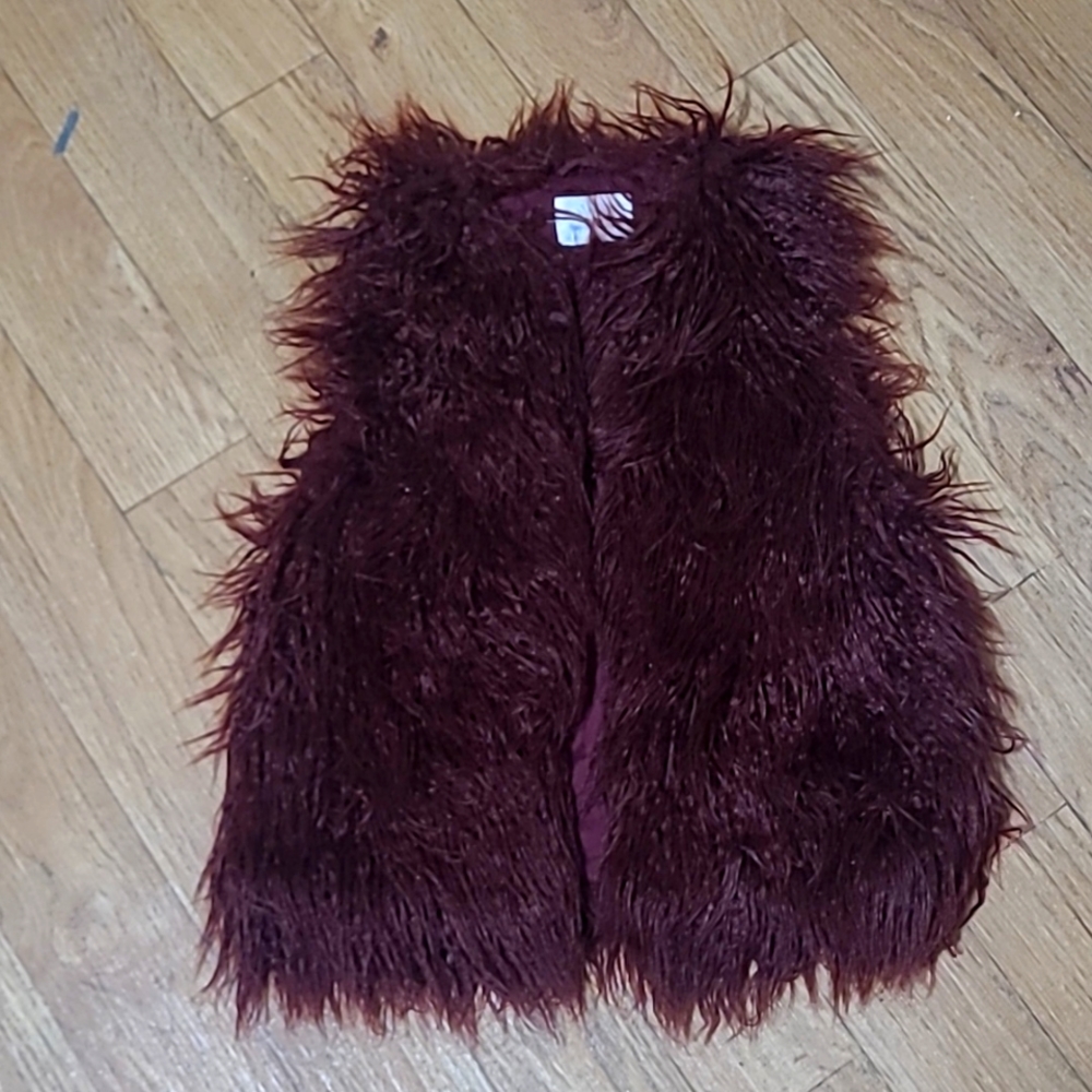 SOLD!!! Zara girls faux fur vest